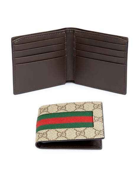 gucci new web wallet|Gucci supreme billfold wallet.